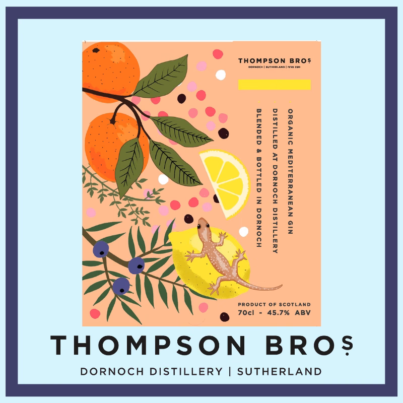Organic Mediterranean Gin Label