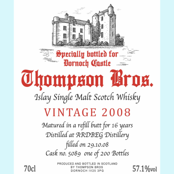 Ardbeg 2008 Label