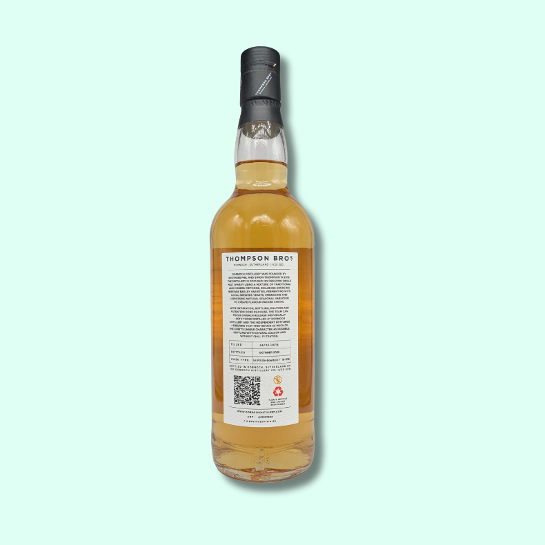 White Peak English Single Malt back bottle