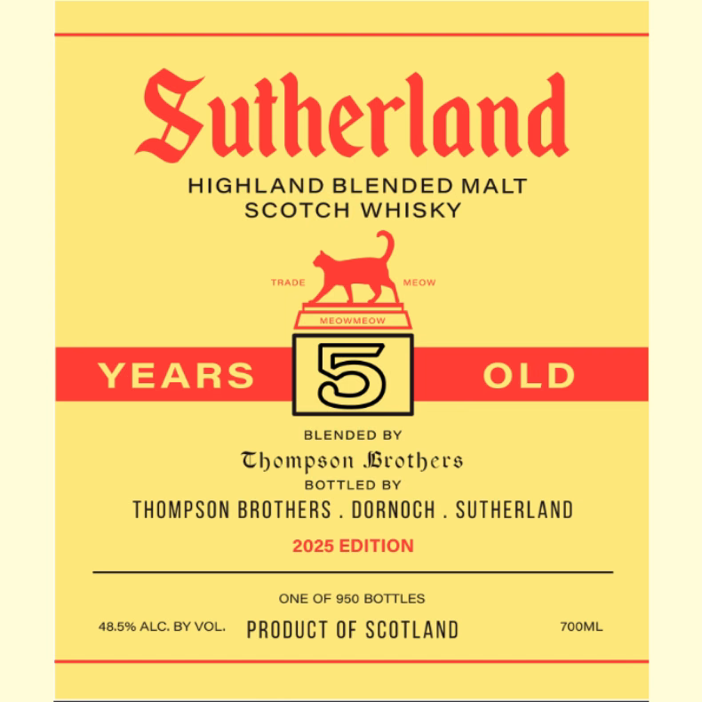 Sutherland Blended Highland Malt Scotch Whisky 2025, 5 Years Old, 70CL, 48.5% ABV - Image 2