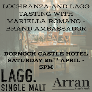 *In-Person* Lochranza and Lagg Tasting with Mariella Romano