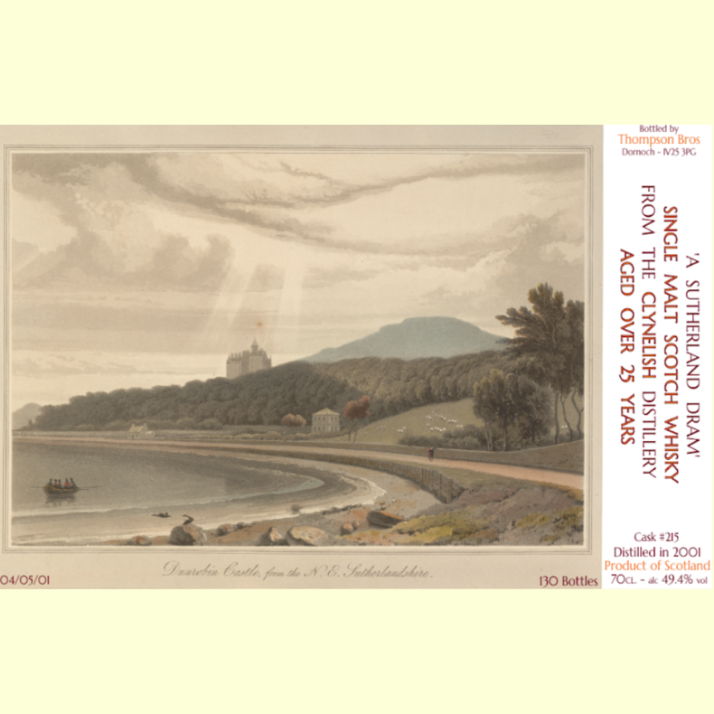 Clynelish 2001 25yo - Label