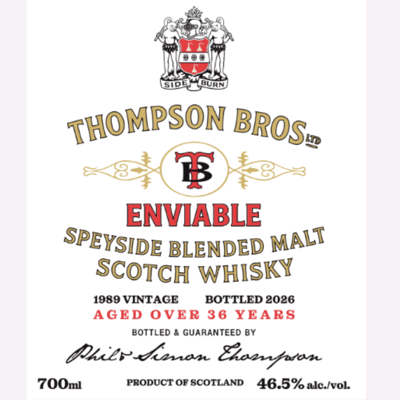 Enviable Blended Malt Scotch Whisky, 1989, 36 Years Old, 70CL, 46.5% ABV - Image 3