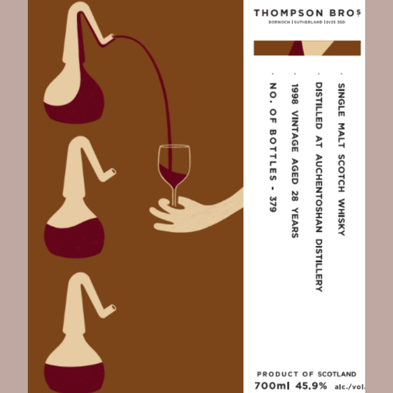 Auchentoshan 1998 - Label