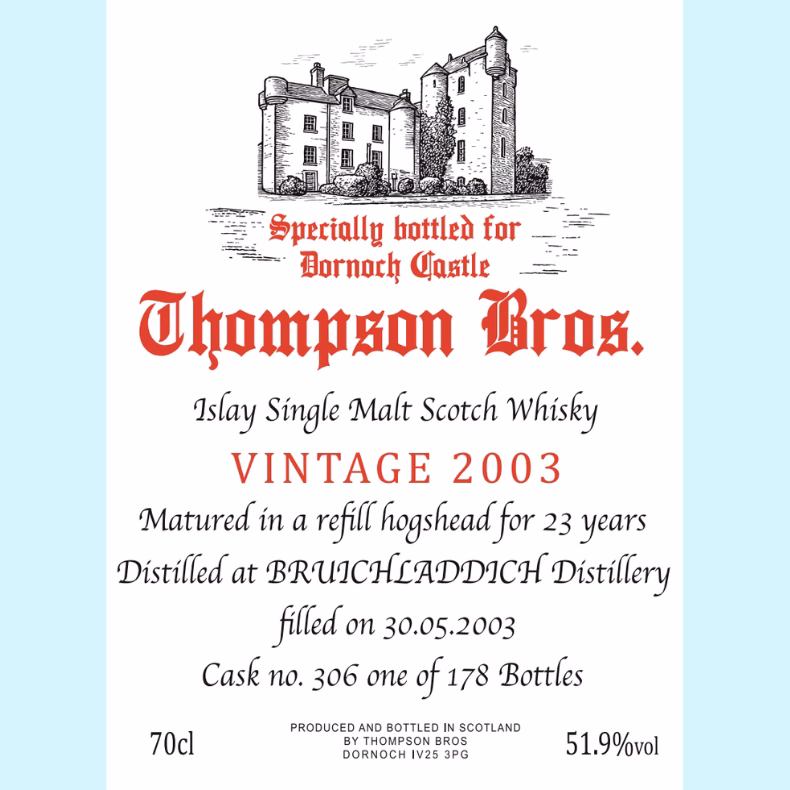 Bruichladdich Single Malt Scotch Whisky, 2003, 23 Years Old, 70CL, 51.9% ABV - Image 3